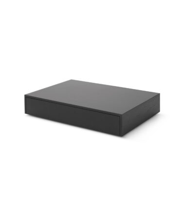NEW WORKS - Mass Wide Sofabord M. Skuffe, Black Stained Oak
