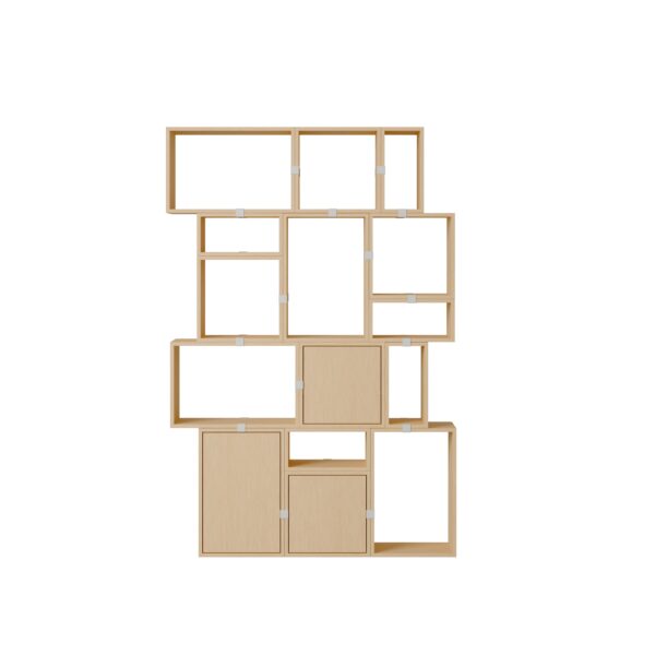 MUUTO - Stacked Opbevaringssystem Bookcase 2, Oak