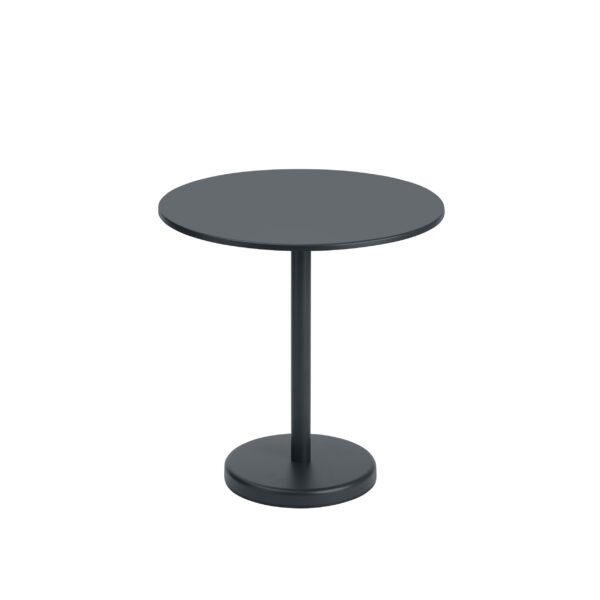 MUUTO - Linear Steel Udendørs Cafébord, Anthracite Black