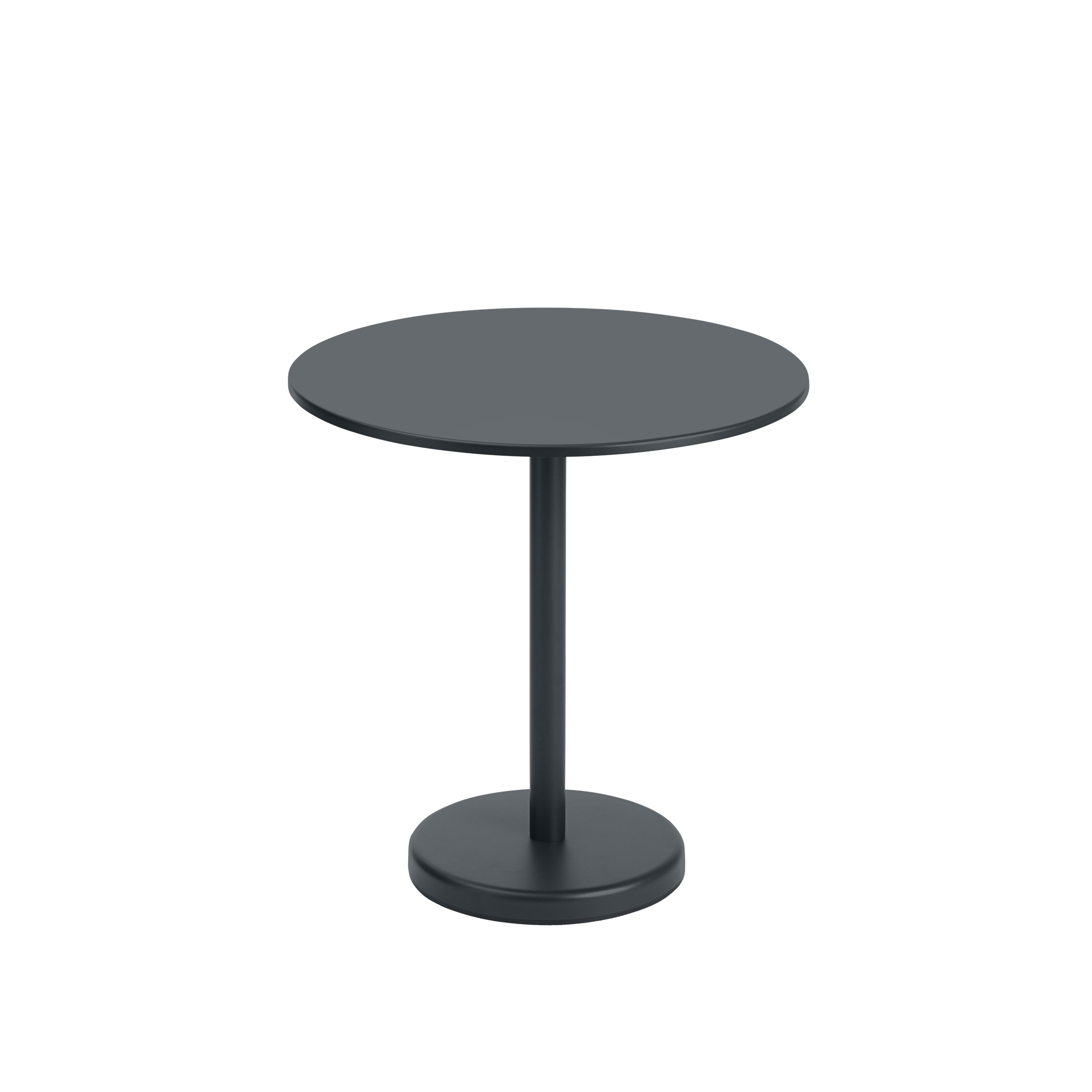 MUUTO - Linear Steel Udendørs Cafébord, Anthracite Black