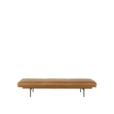 MUUTO - Outline Daybed, Refine Leather Cognac/Black