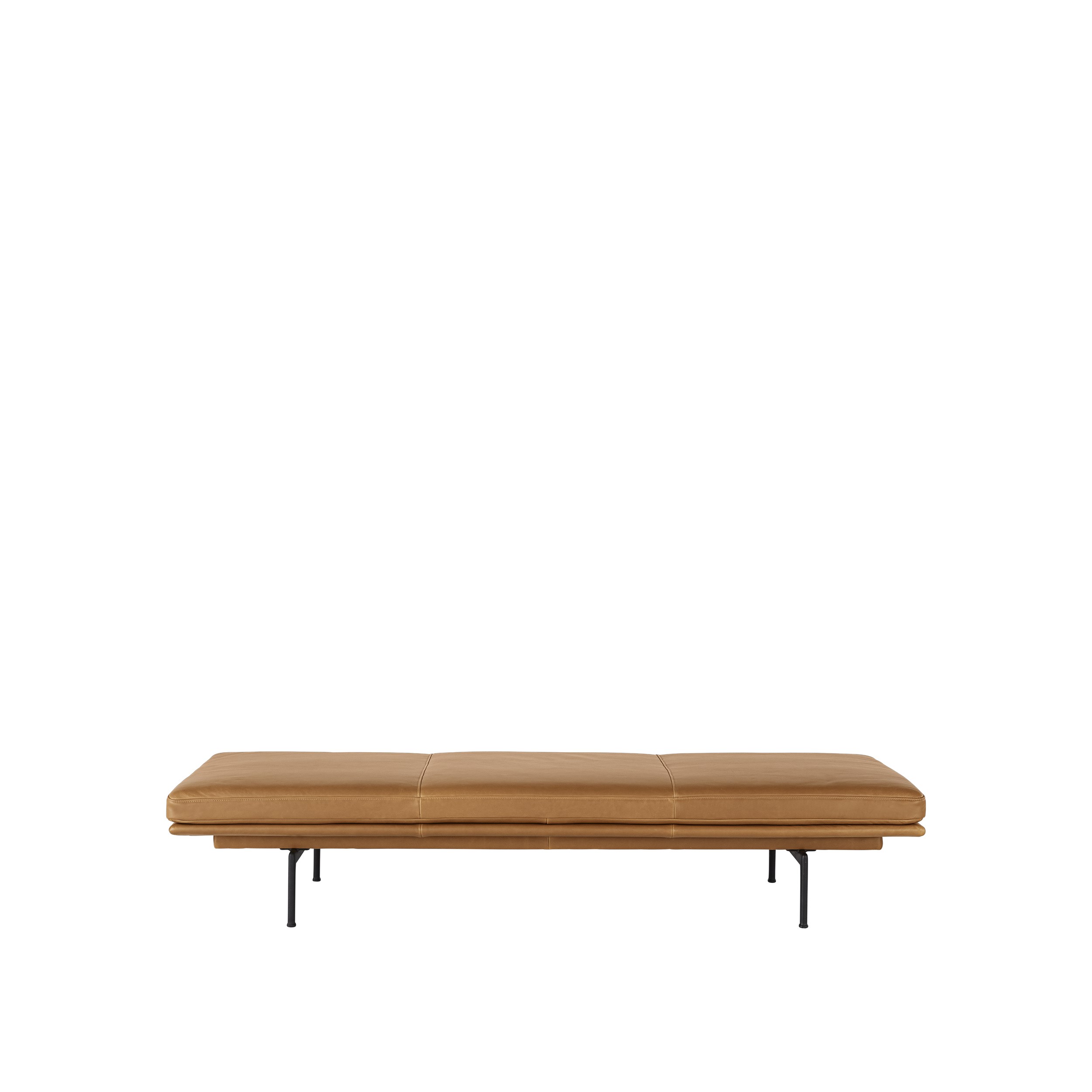 MUUTO - Outline Daybed, Refine Leather Cognac/Black