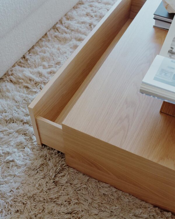 NEW WORKS - Mass High Sofabord M. Skuffe, Oak - Billede 5