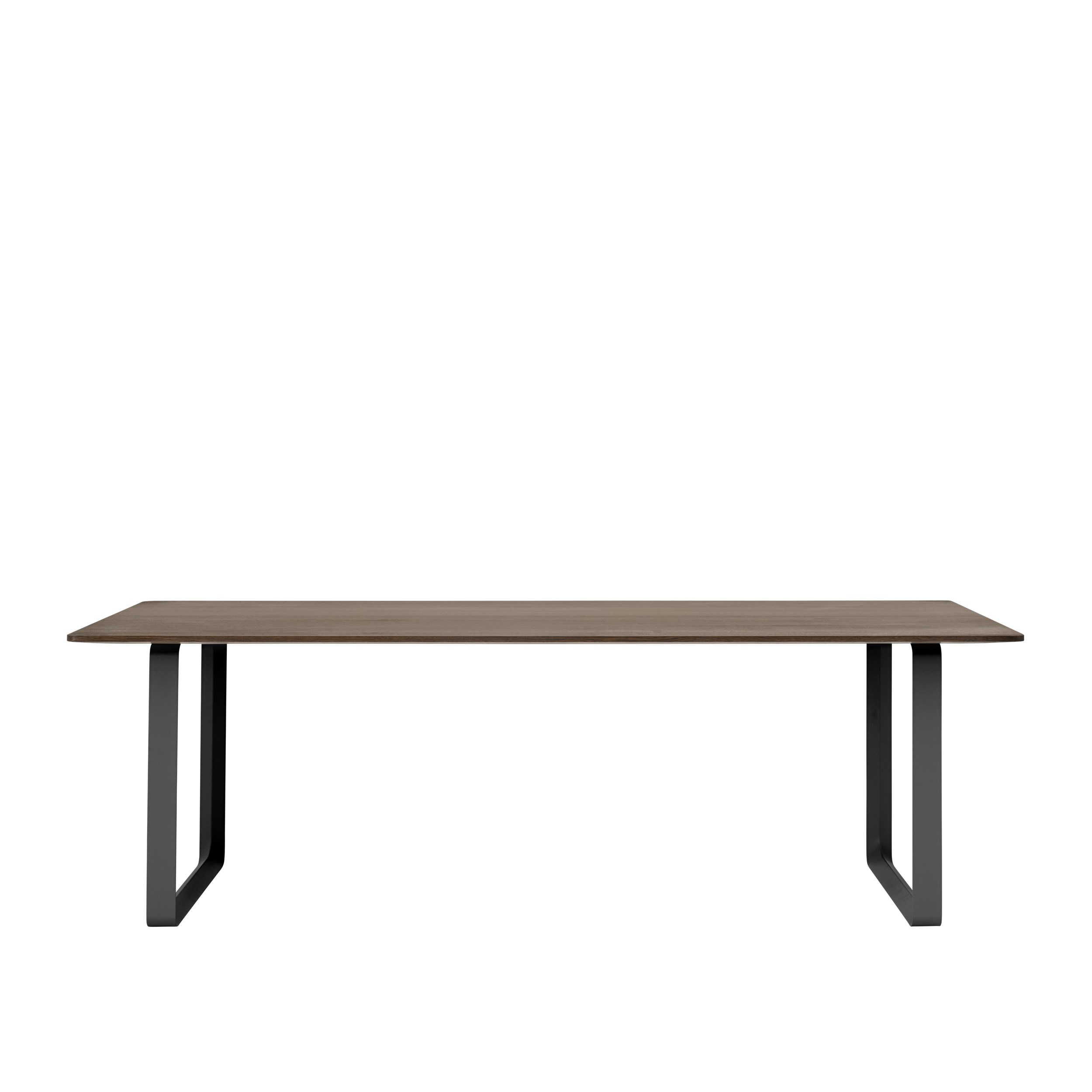 MUUTO - 70/70 Spisebord 225X90, Solid Smoked Oak/Anthracite Black