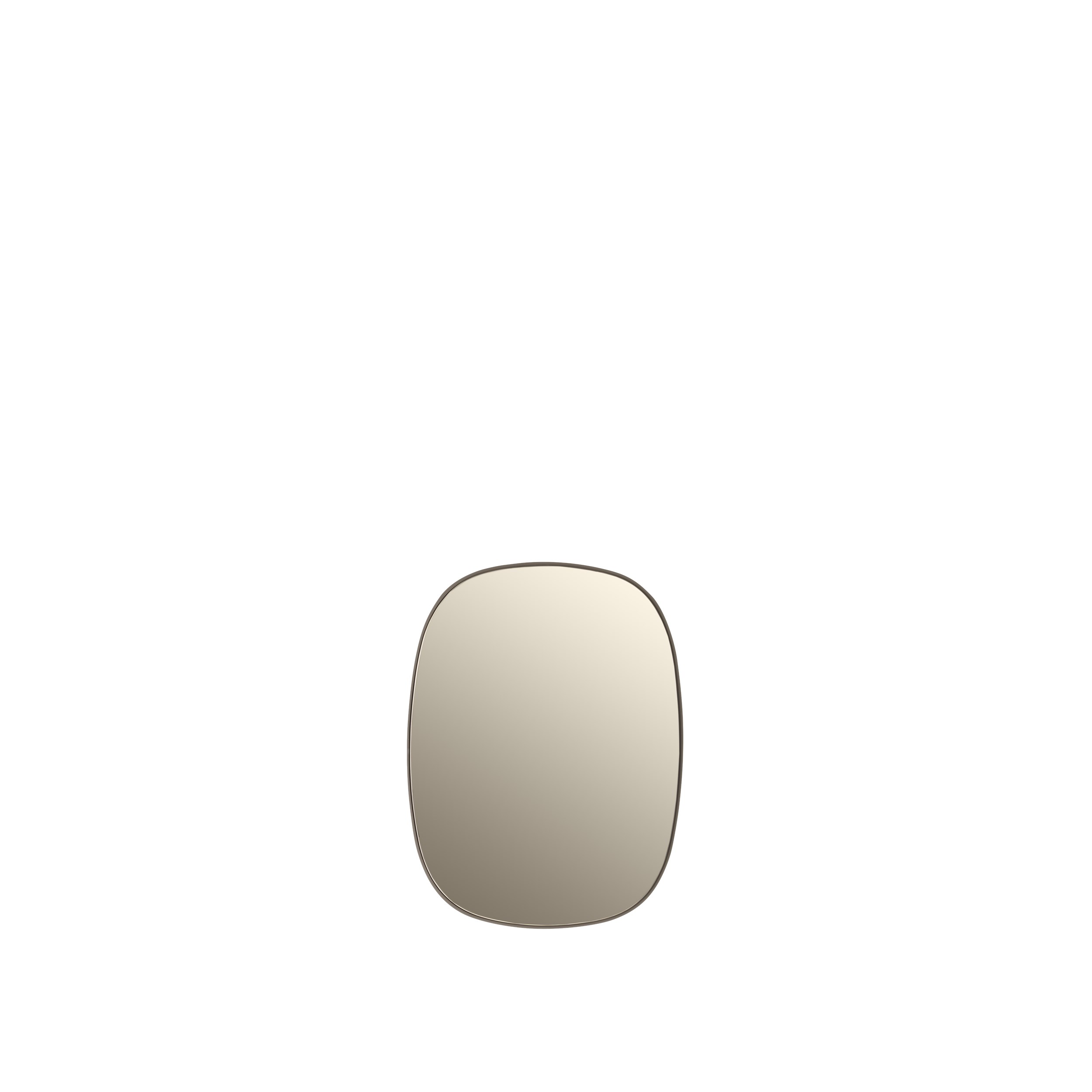 MUUTO - Framed Spejl Small, Taupe/Taupe