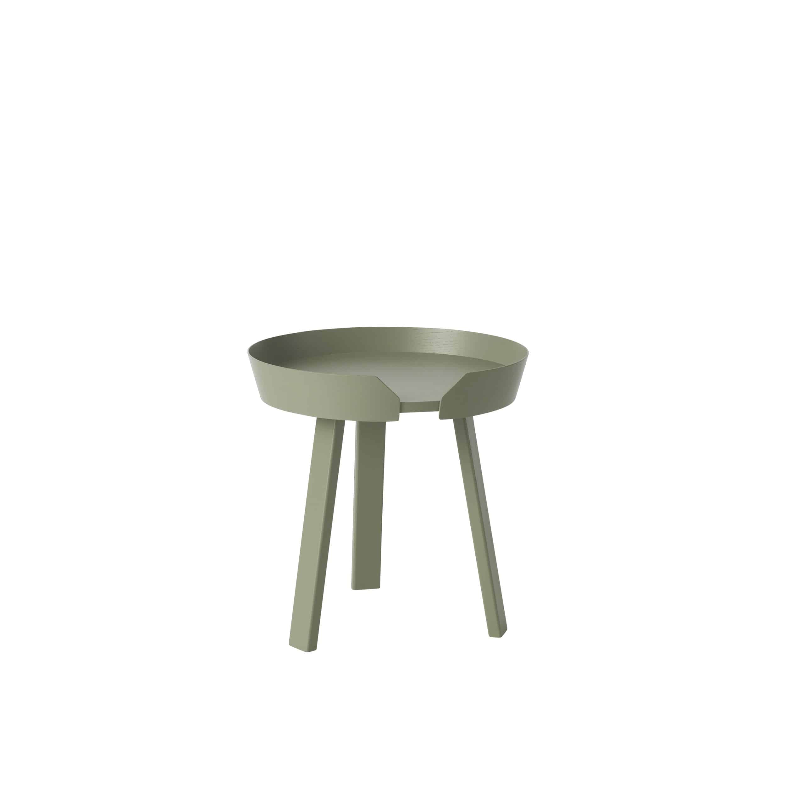 MUUTO - Around Sofabord Ø45, Dusty Green