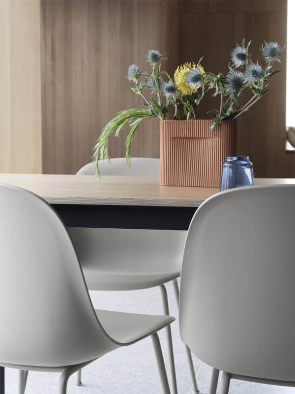 MUUTO - Fiber Spisebordsstol Tube Base, Grey - Billede 3