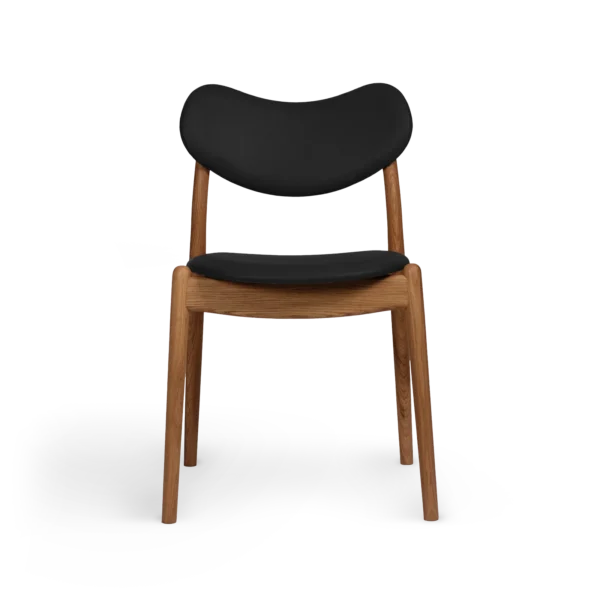 RO COLLECTION - Hybrid Spisebordsstol, Oak/Standard Leather Black
