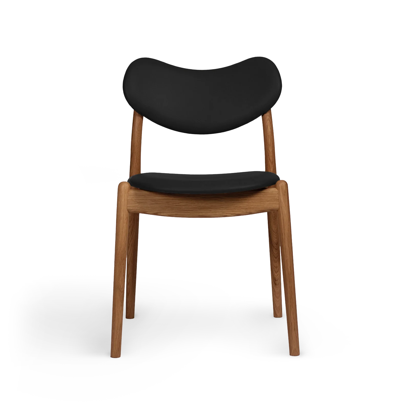 RO COLLECTION - Hybrid Spisebordsstol, Oak/Standard Leather Black