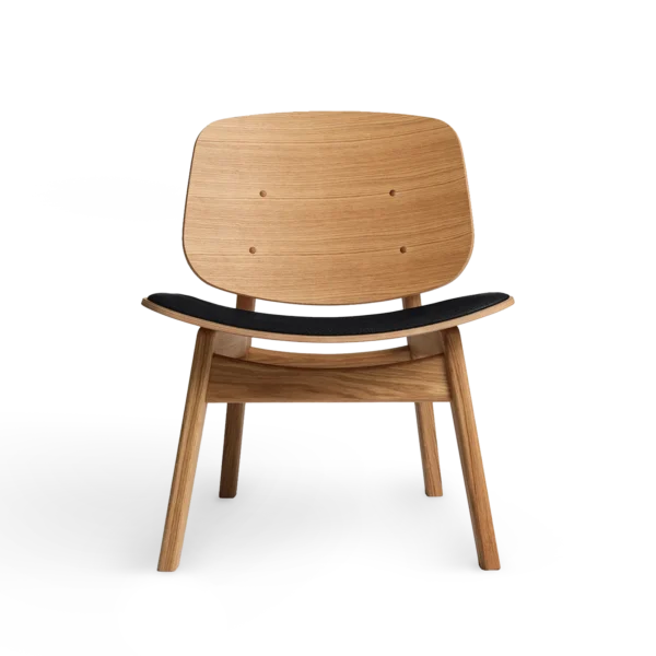 RO COLLECTION - Pandora Loungestol, Oak/Standard Leather Black