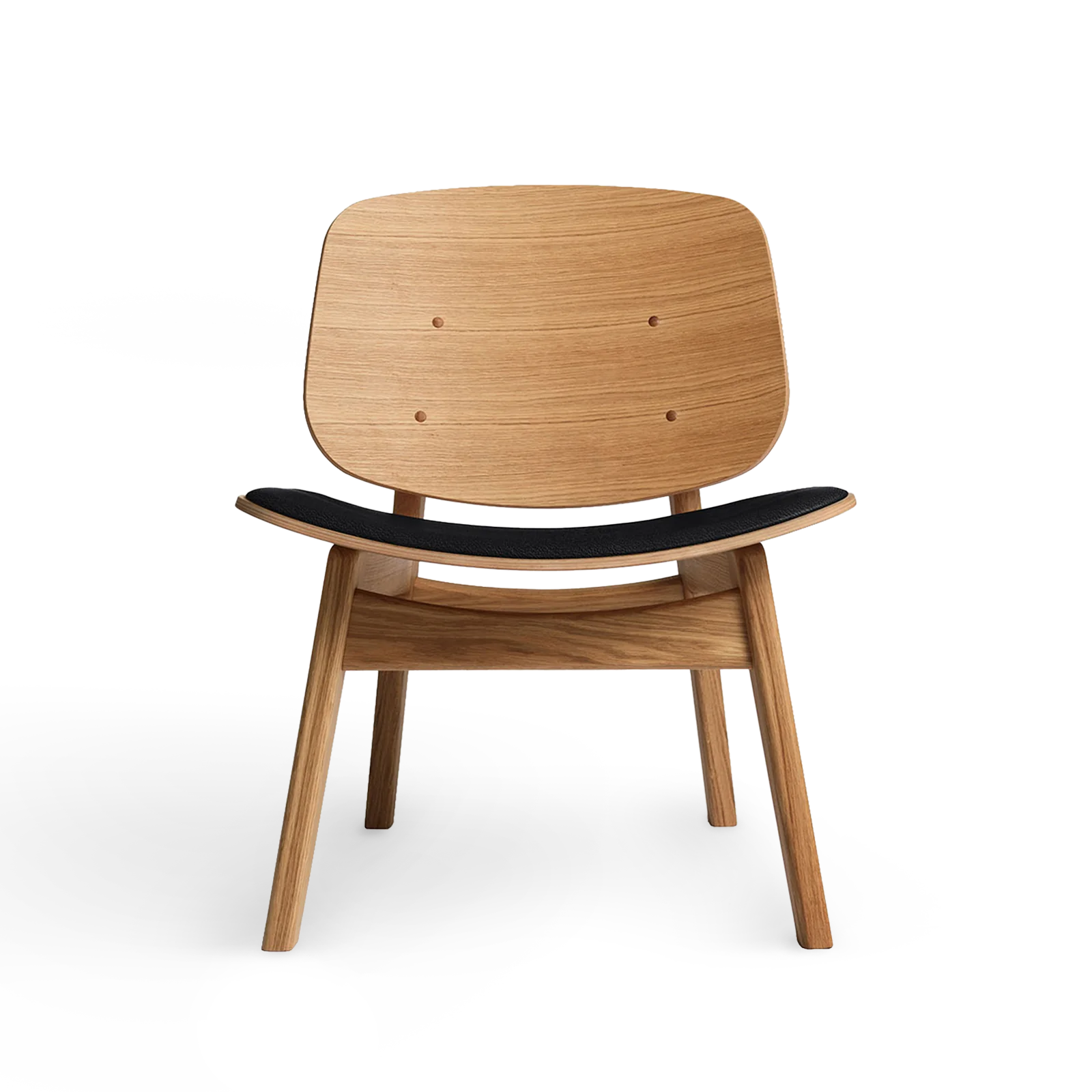 RO COLLECTION - Pandora Loungestol, Oak/Standard Leather Black