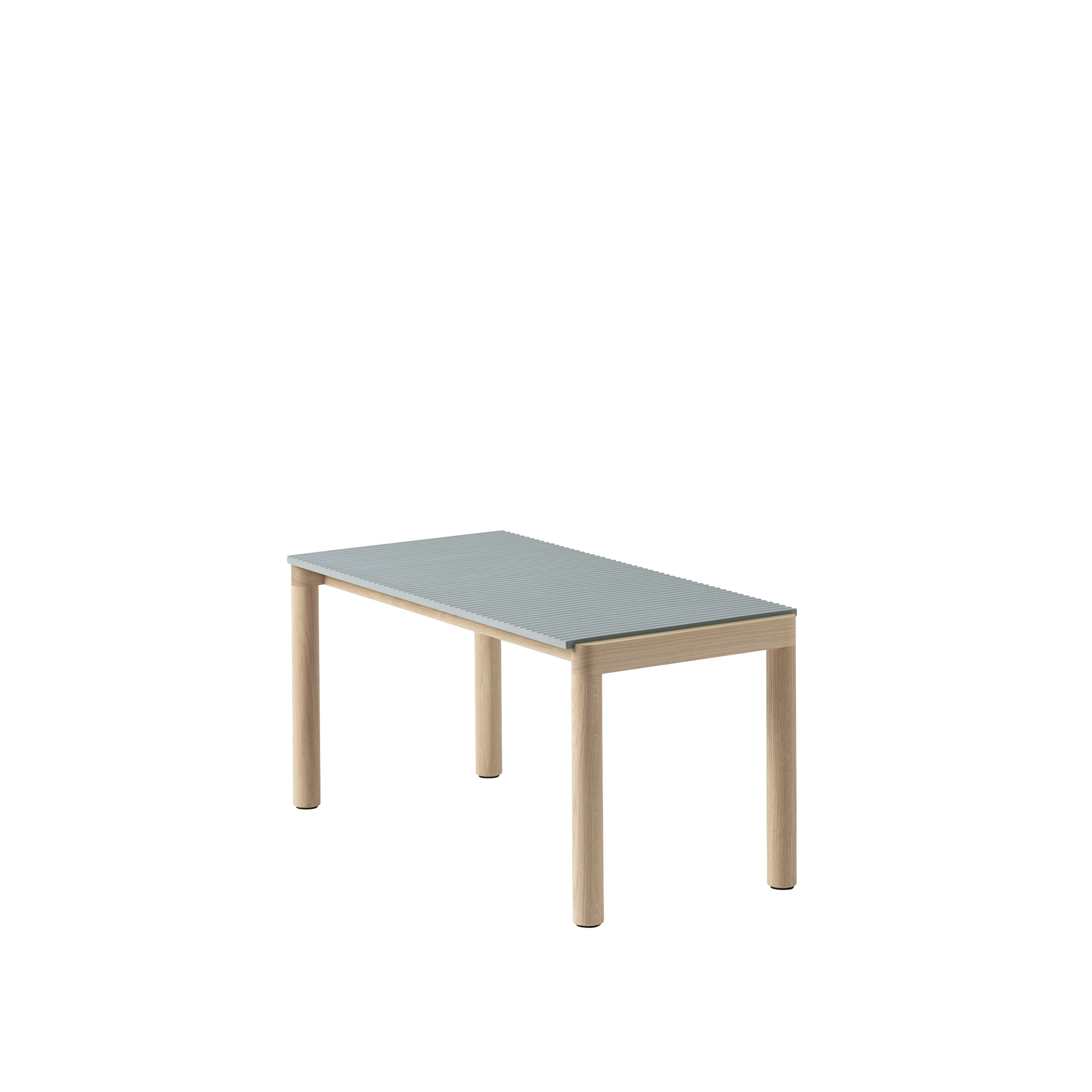 MUUTO - Couple Sofabord 40x84 - 1 Wavy, Light Blue/Oak