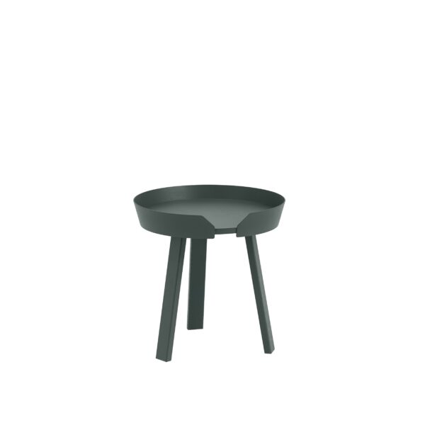 MUUTO - Around Sofabord Ø45, Dark Green