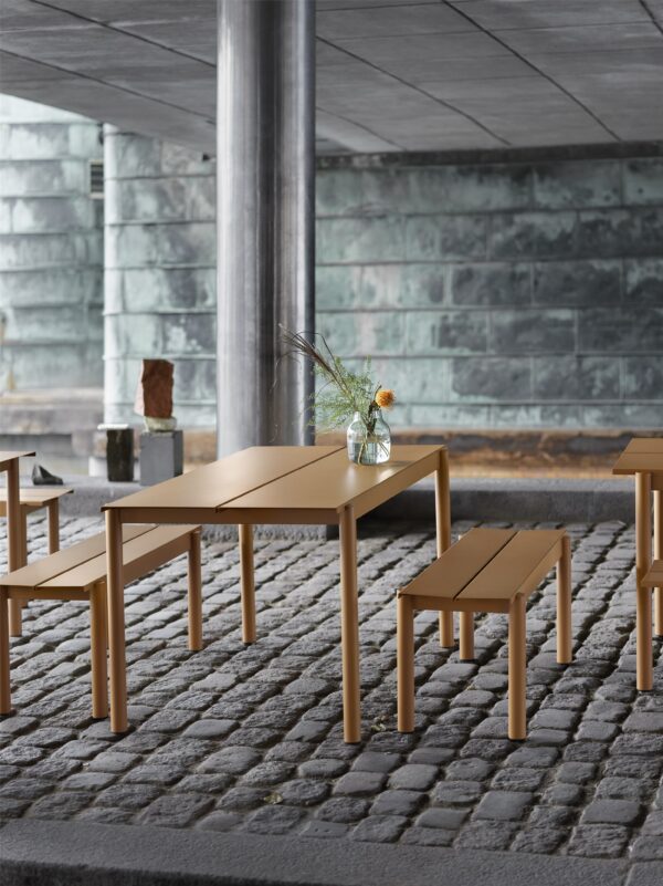 MUUTO - Linear Steel Havebord 220x90, Grey - Billede 6