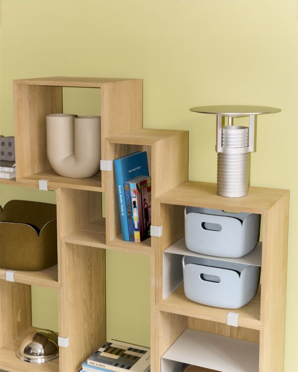 MUUTO - Stacked Opbevaringssystem Bookcase 4, White - Billede 2