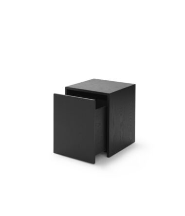 NEW WORKS - Mass Sidebord M. Skuffe, Black Stained Oak