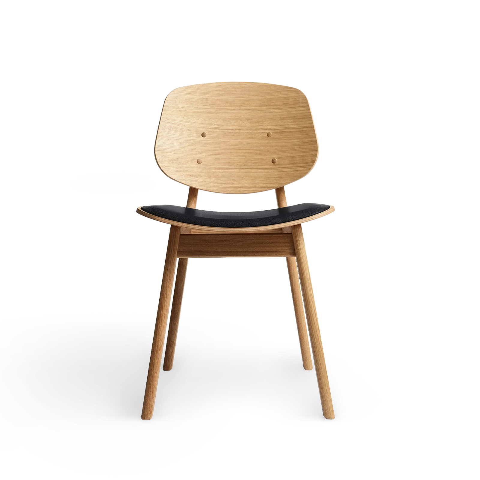 RO COLLECTION - Pandora Spisebordsstol, Oak/Exclusive Leather Black