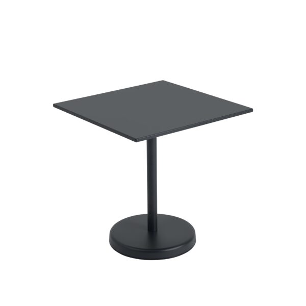 MUUTO - Linear Steel Udendørs Cafébord, Anthracite Black