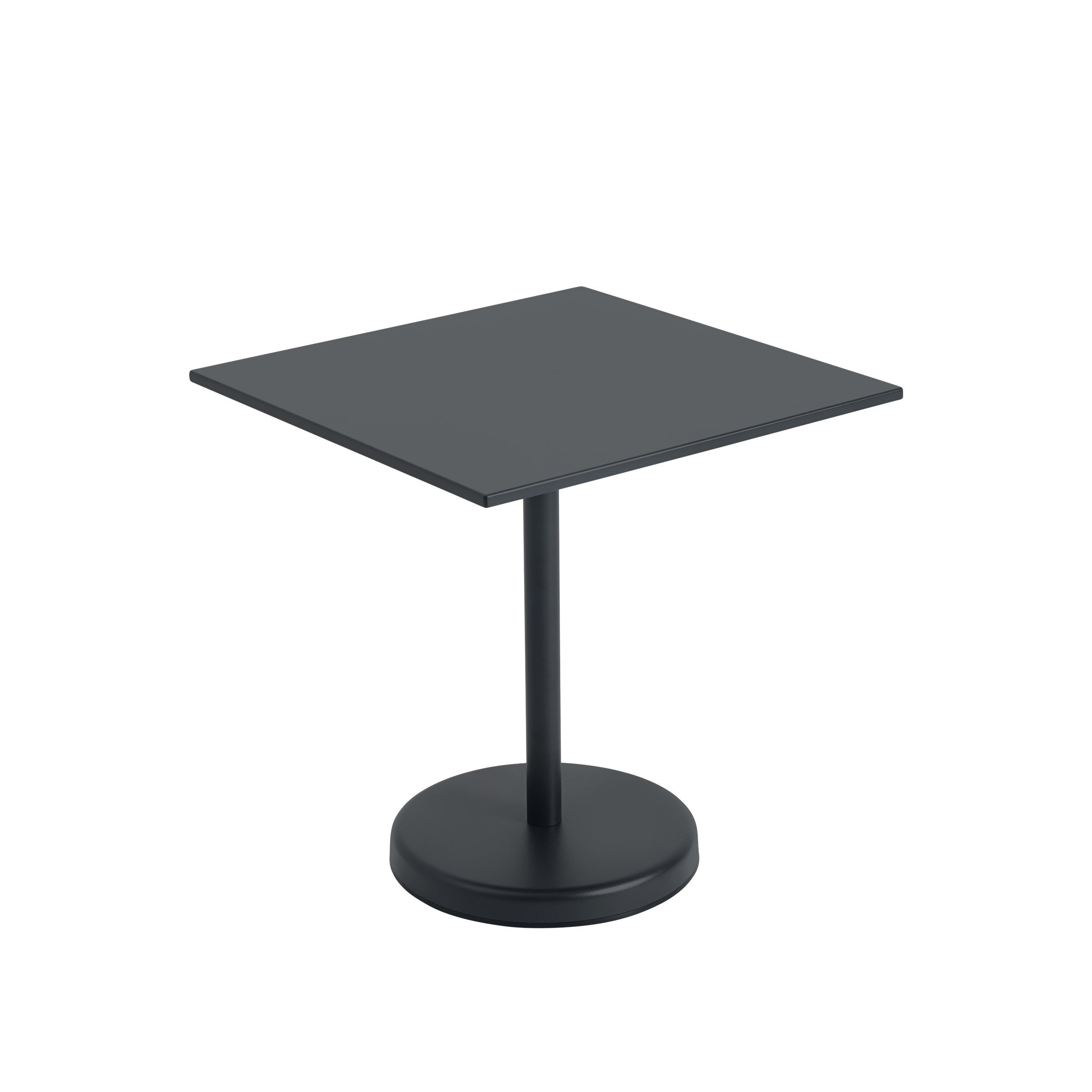 MUUTO - Linear Steel Udendørs Cafébord, Anthracite Black