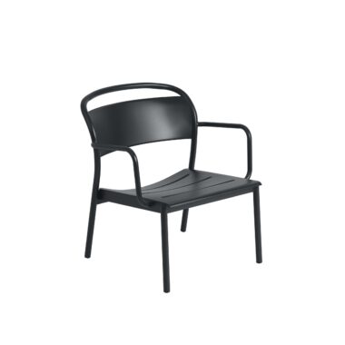 MUUTO - Linear Udendørs Loungestol, Anthracite Black