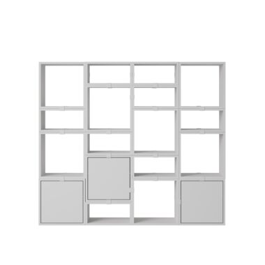 MUUTO - Stacked Opbevaringssystem Bookcase 4, Grey