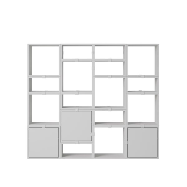 MUUTO - Stacked Opbevaringssystem Bookcase 4, Grey