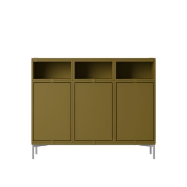 MUUTO - Stacked Opbevaringssystem Sideboard 3, Brown Green