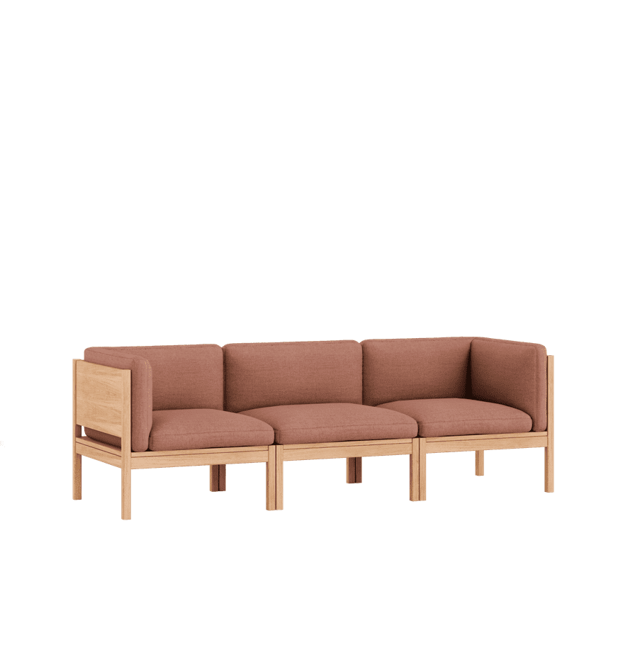 MOEBE - Modulsofa 3 Seater, Re-Wool 648