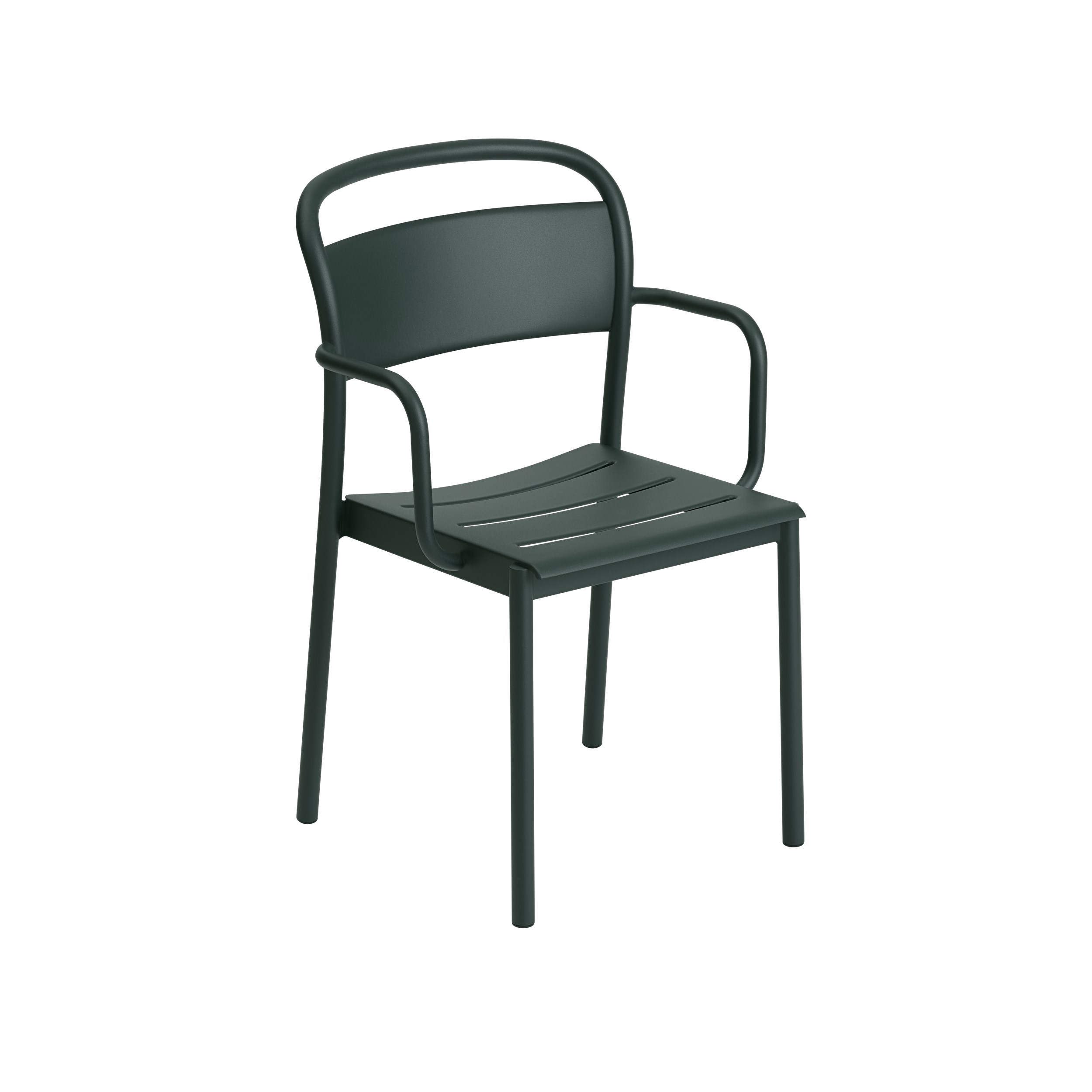MUUTO - Linear Havestol m. Armlæn, Dark Green