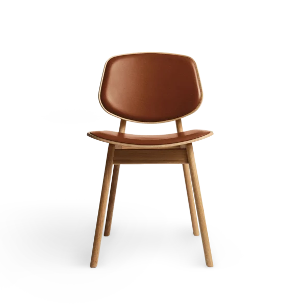 RO COLLECTION - Pandora Spisebordsstol, Oak/Exclusive Leather Cognac