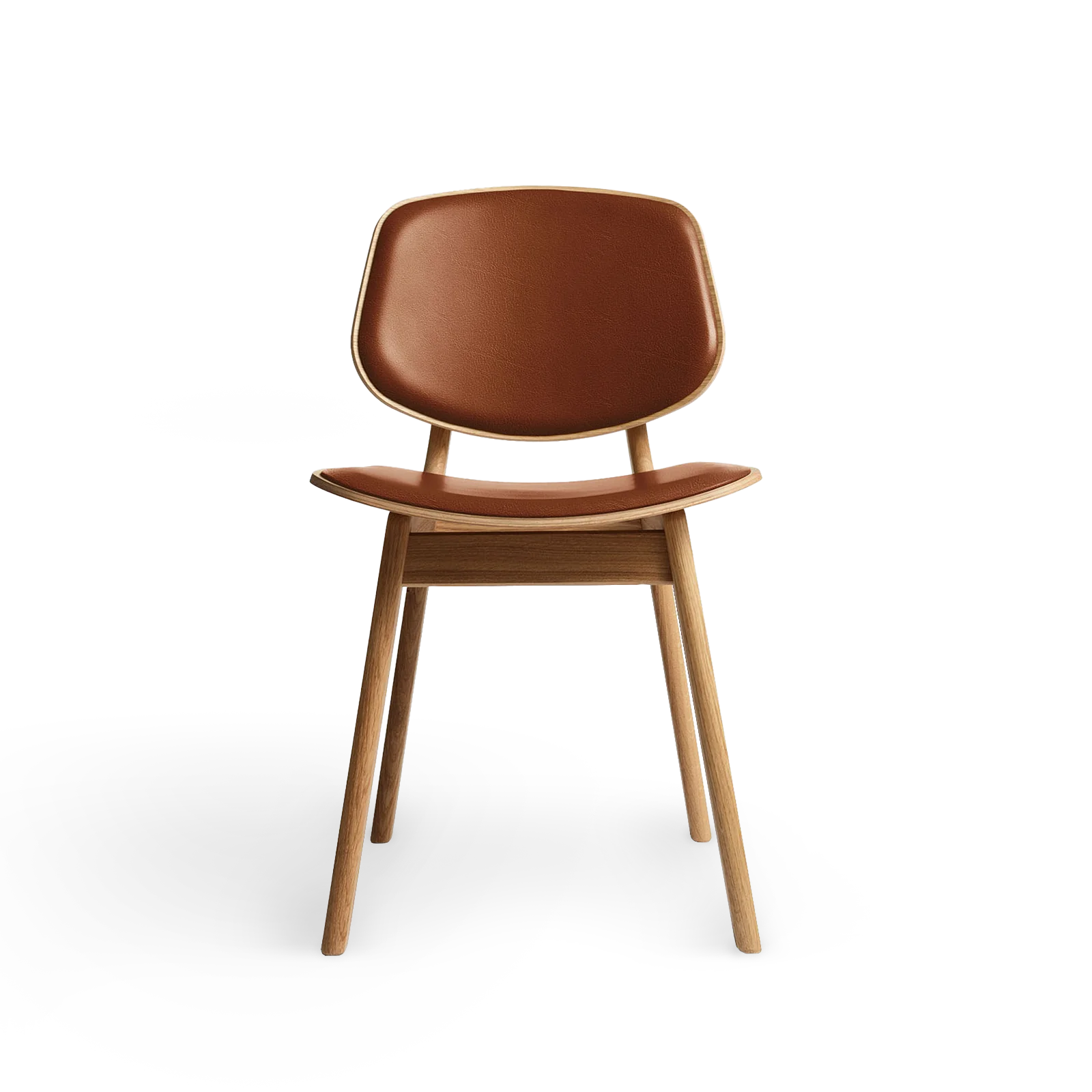 RO COLLECTION - Pandora Spisebordsstol, Oak/Exclusive Leather Cognac
