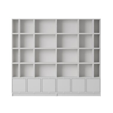 MUUTO - Stacked Opbevaringssystem Bookcase 1, Grey