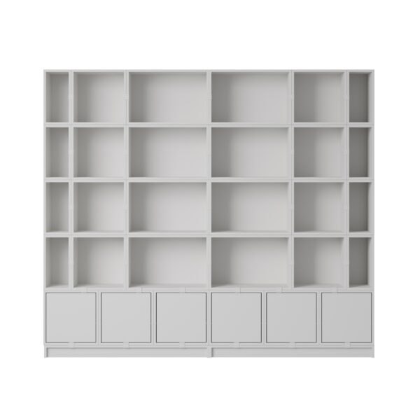 MUUTO - Stacked Opbevaringssystem Bookcase 1, Grey