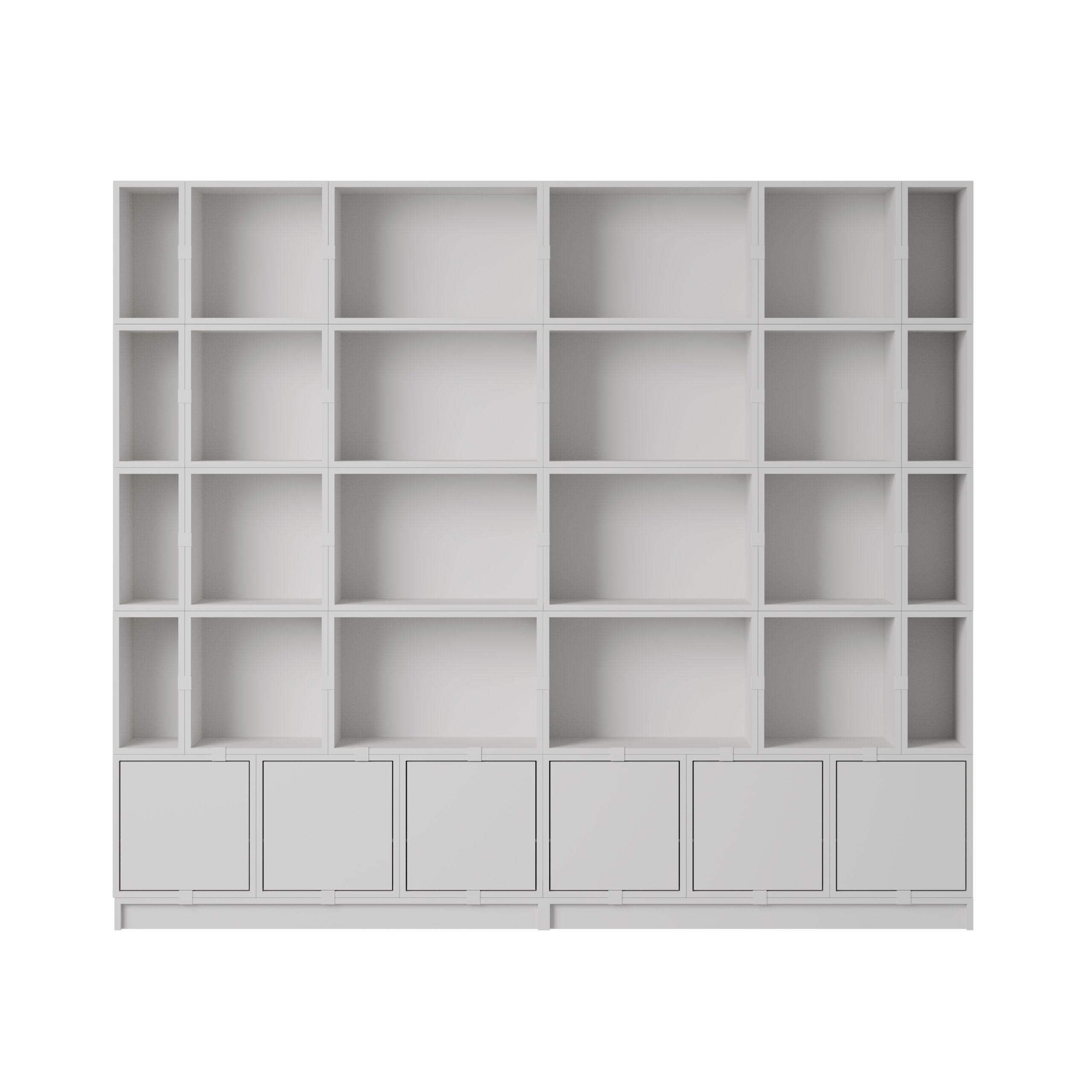 MUUTO - Stacked Opbevaringssystem Bookcase 1, Grey