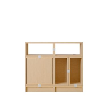 MUUTO - Stacked Opbevaringssystem Office 5, Oak