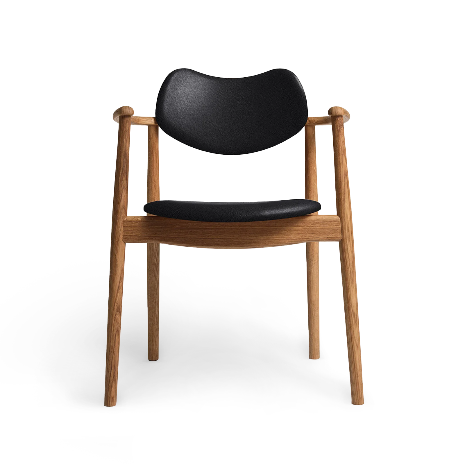 RO COLLECTION - Regatta Spisebordsstol, Oak/Standard Leather Black