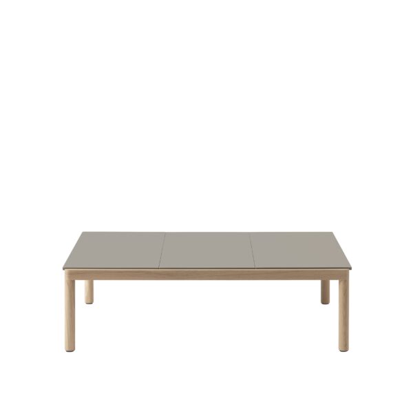MUUTO - Couple Sofabord 120x84 - 3 Plain, Taupe/Oak - Billede 2