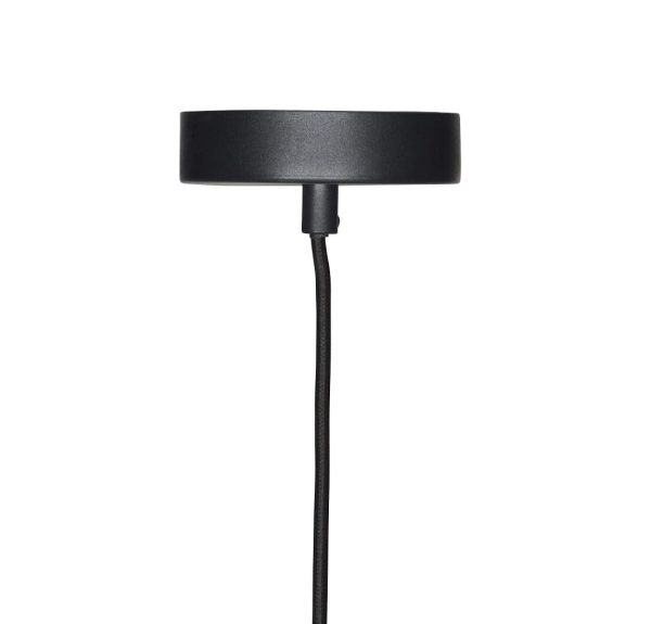 En HÜBSCH - Chand Lampe Ø45 med en mat finish, med et slankt design og et vedhæftet tyndt kabel, sat mod en almindelig hvid baggrund.