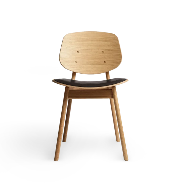 RO COLLECTION - Pandora Spisebordsstol, Oak/Standard Leather Dark Brown