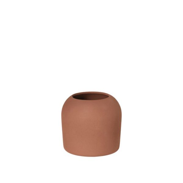 En enkel KRISTINA DAM - Dome Vase Ekstra Lille med et glat, afrundet design, isoleret på en hvid baggrund.