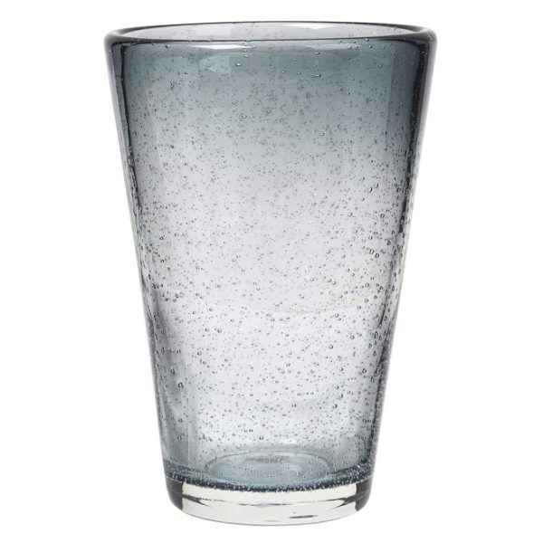 Klar glas tumbler med bobler på overfladen, isoleret på en hvid baggrund. BROSTE KØBENHAVN - 'Bubble' Tykt Glas