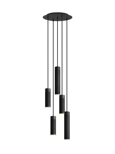 THORUP - Patrone Cluster Pendel Large, Black-browned Brass/Brass
