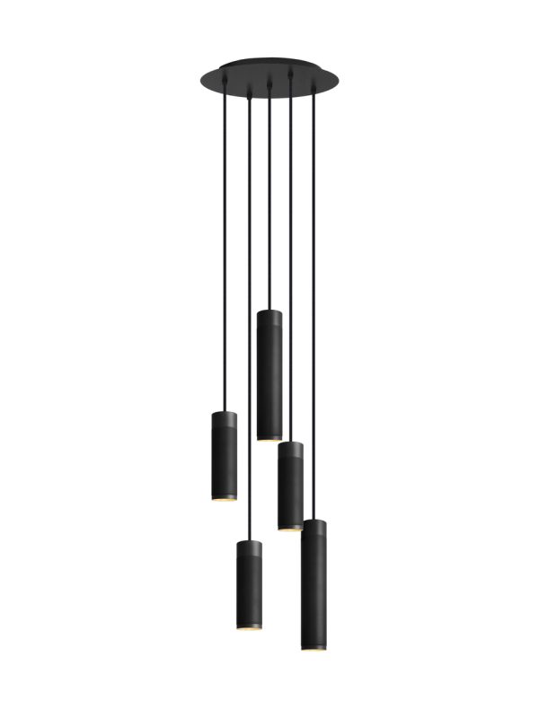 THORUP - Patrone Cluster Pendel Large, Black-browned Brass/Brass