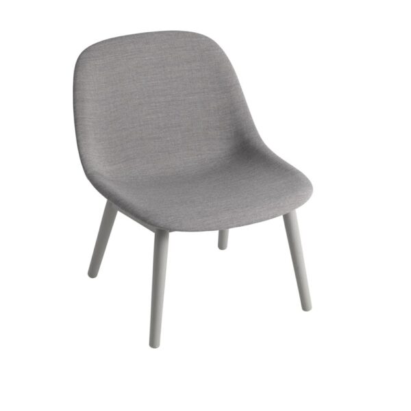 MUUTO - Fiber Loungestol - Wood, Remix 133/Grey