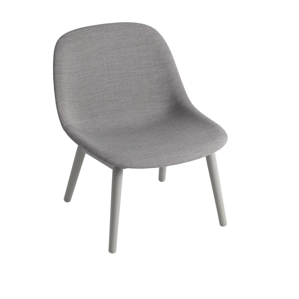 MUUTO - Fiber Loungestol - Wood, Remix 133/Grey