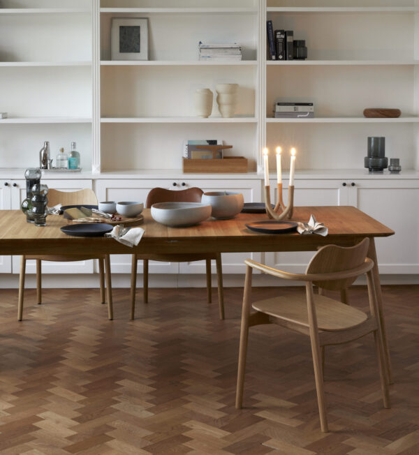 RO COLLECTION - Regatta Spisebordsstol, Oak/Standard Leather Calvados - Billede 2
