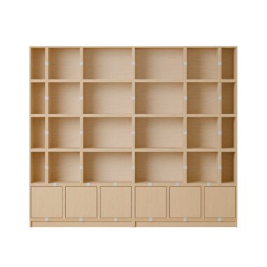 MUUTO - Stacked Opbevaringssystem Bookcase 1, Oak