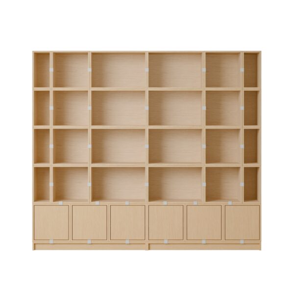 MUUTO - Stacked Opbevaringssystem Bookcase 1, Oak