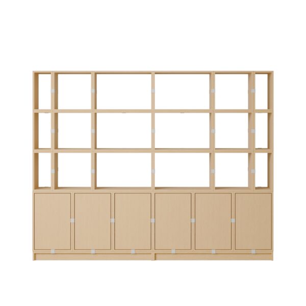 MUUTO - Stacked Opbevaringssystem Office 2, Oak