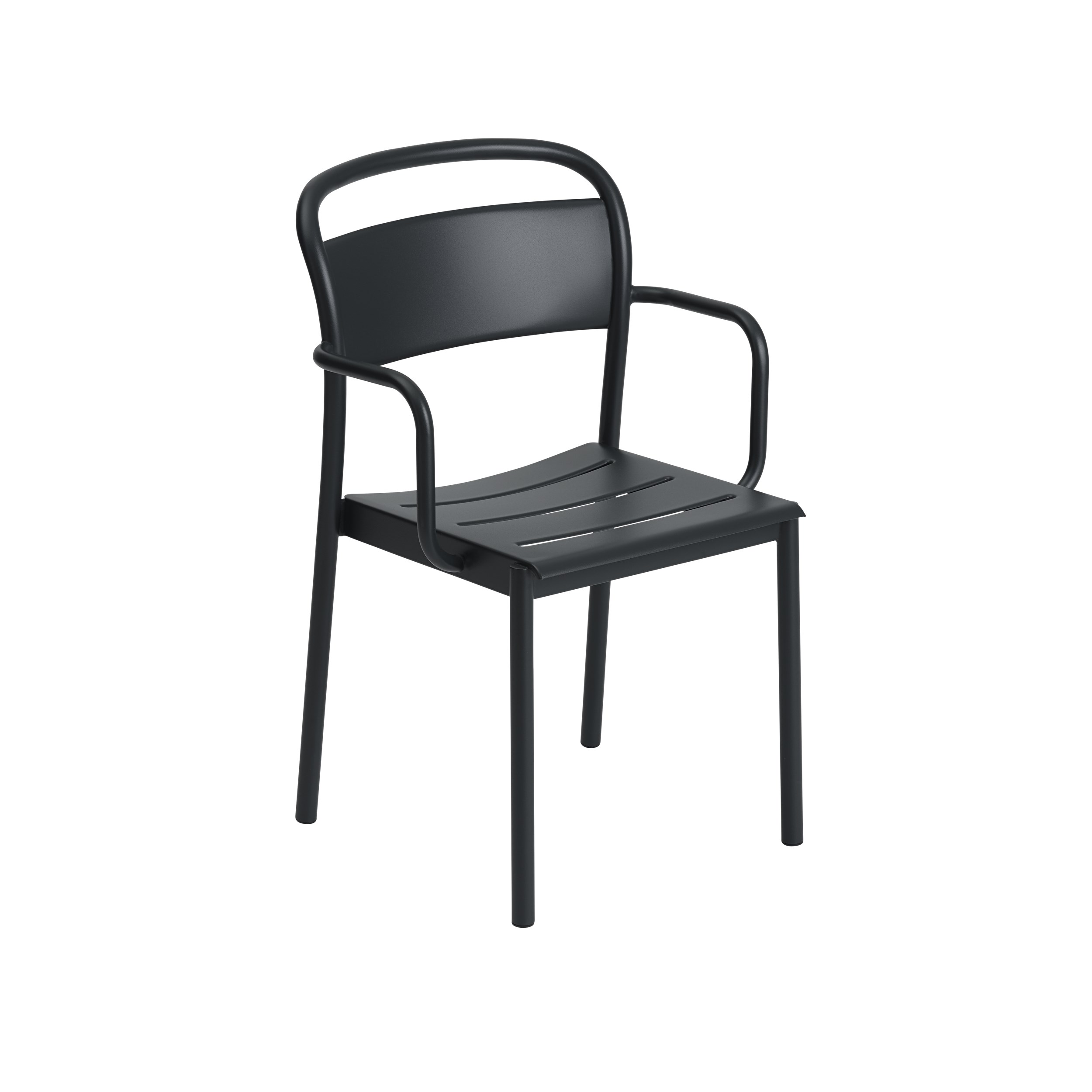MUUTO - Linear Havestol m. Armlæn, Anthracite Black